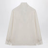 Max Mara Ivory silk charmeuse blouse