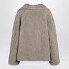 Max Mara Sand-coloured Teddy coat in alpaca and cashmere