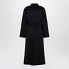 Max Mara Navy cashmere wrap coat
