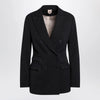 Max Mara Blue double-breasted wool jacket