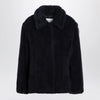 Max Mara Navy faux-fur coat