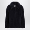 Max Mara Navy faux-fur coat