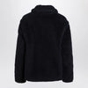 Max Mara Navy faux-fur coat