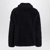 Max Mara Navy faux-fur coat