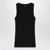 Max Mara Black ribbed tank top