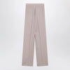 Max Mara Rose-beige wide-leg trousers