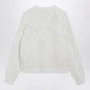 Max Mara Embroidered cotton crewneck sweater in white