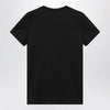 Max Mara Black cotton jersey T-shirt with front print