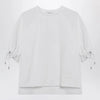 Max Mara Optical white cotton-blend jersey top