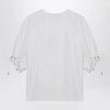 Max Mara Optical white cotton-blend jersey top