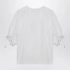 Max Mara Optical white cotton-blend jersey top
