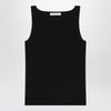 Max Mara Sleeveless viscose crêpe knit top in black
