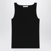 Max Mara Sleeveless viscose crêpe knit top in black