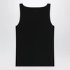 Max Mara Sleeveless viscose crêpe knit top in black