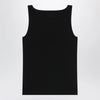 Max Mara Sleeveless viscose crêpe knit top in black
