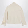 Max Mara Ivory viscose-blend zip-up sweatshirt