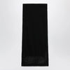 Max Mara Long sheer net cotton skirt in black