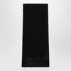 Max Mara Long sheer net cotton skirt in black