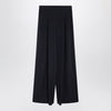 Max Mara Navy silk-blend trousers