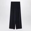 Max Mara Navy silk-blend trousers