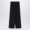 Max Mara Navy silk-blend trousers