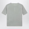 Max Mara Crewneck sweater in pastel green silk and cashmere