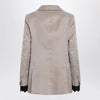 Max Mara Oversized linen and organza blazer in pink