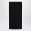 Max Mara Midi skirt in compact crêpe jersey in black