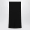 Max Mara Midi skirt in compact crêpe jersey in black