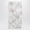 Max Mara Pencil skirt in printed gabardine and organza