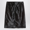 Loulou Studio Brown Myra skirt in pony-effect leather