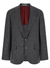 Brunello Cucinelli Blazer Flamed Canvas Blazer