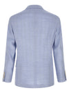 Brunello Cucinelli Linen And Wool Chevron Blazer
