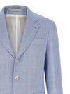 Brunello Cucinelli Linen And Wool Chevron Blazer