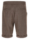 Brunello Cucinelli Linen And Wool Bermuda Shorts