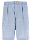 Brunello Cucinelli Chevron Bermuda Shorts