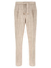 Brunello Cucinelli Striped Linen Trousers