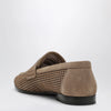Brunello Cucinelli Brown loafers in Sparkling Net leather
