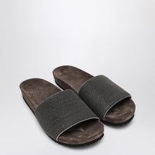  Brunello Cucinelli Precious Taupe Slides in Suede