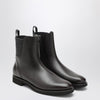 Brunello Cucinelli Brown leather Chelsea boots with Shiny Detail