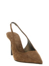 Brunello Cucinelli Brown Suede Slingbacks