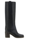 Brunello Cucinelli Riding Leather Boots With Precious Detail