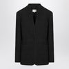 Loulou Studio Black single-breasted bouclé jacket