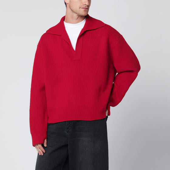 STUDIO NICHOLSON Crimson wool sweater