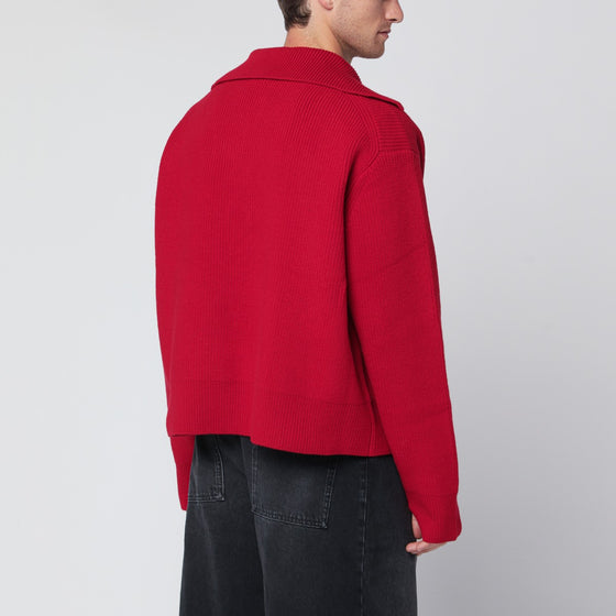 STUDIO NICHOLSON Crimson wool sweater