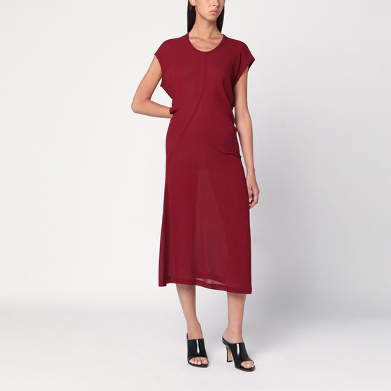 6397 S-Curve dress in bordeaux chiffon