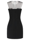Nensi Dojaka Tulle Insert Dress