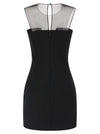 Nensi Dojaka Tulle Insert Dress
