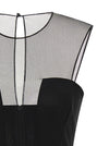 Nensi Dojaka Tulle Insert Dress