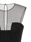 Nensi Dojaka Tulle Insert Dress